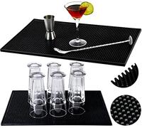 ISO TRADE Silicone Multipurpose Dish Drying Bar Service Mat Kitchen Potholders for Jar Opener 8637 Égouttoir de Cuisine, Multicolore, Unique
