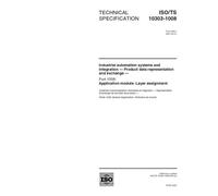 ISO/TS 10303-1008:2001, Industrial automation systems and integration - Product data representation and exchange - Part 1008: Application module: Layer assignment