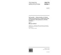 ISO/TS 14256-1:2003, Soil quality - Determination of nitrate, nitrite and ammonium in field-moist soils by extraction with potassium chloride solution - Part 1: Manual method