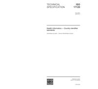 ISO/TS 17120:2004, Health informatics - Country identifier standards