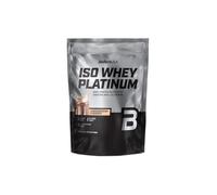 BioTechUSA Iso Whey Platinum | Mélange protéiné, créatine & acides aminés | Texture crémeuse | Vitamine B3 & zinc | Sans sucres ni gluten | Isolat & concentré de lactosérum | 454 g, Cookies & Cream