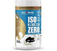 ISO WHEY ZERO 100% Pure Protéine - Pure Whey Protéine Isolate Savoureuse Pour Prise de Masse Musculaire - Assimilable Rapidement - 500g - Saveur Cookies & Cream - Eric Favre