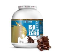 ISO WHEY ZERO 100% Pure Protéine - Pure Whey Protéine Isolate Savoureuse Pour Prise de Masse Musculaire - Assimilable Rapidement - 1,5kg - Saveur Choco Intense - Eric Favre