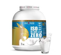 ISO WHEY ZERO 100% Pure Protéine - Pure Whey Protéine Isolate Savoureuse Pour Prise de Masse Musculaire - Assimilable Rapidement - 2kg - Saveur Neutre - Eric Favre