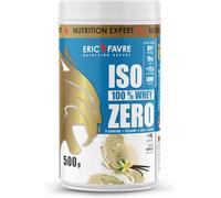 ISO WHEY ZERO 100% Pure Protéine - Pure Whey Protéine Isolate Savoureuse Pour Prise de Masse Musculaire - Assimilable Rapidement - 500g - Saveur Vanille - Eric Favre