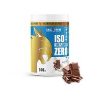 ISO WHEY ZERO 100% Pure Protéine - Pure Whey Protéine Isolate Savoureuse Pour Prise de Masse Musculaire - Assimilable Rapidement - 500g - Saveur Chocolat Lait - Eric Favre