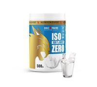 ISO WHEY ZERO 100% Pure Protéine - Pure Whey Protéine Isolate Savoureuse Pour Prise de Masse Musculaire - Assimilable Rapidement - 500g - Saveur Neutre - Eric Favre