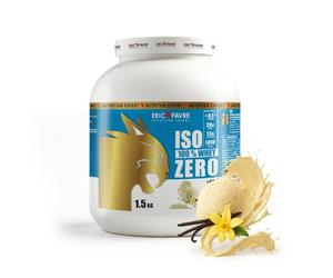 ISO WHEY ZERO 100% Pure Protéine - Pure Whey Protéine Isolate Savoureuse Pour Prise de Masse Musculaire - Assimilable Rapidement - 1,5kg - Saveur Vanille - Eric Favre