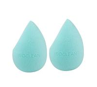 ISOCLEAN Éponge de Maquillage Cosmétique DUO, Set d'Éponge de Beauté pour l'Application de Fond de teint, Correcteur, Blush, Crème et Poudre, Forme de Goutte pour un Modelage Facile - Lot de 2, Aqua