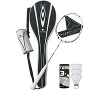 Isoforce 211 Starterset,Set D'initiation De Badminton Composé De 1 Raquette En Graphite,3 Volants,Sac,449521
