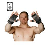 IsoGrip Poignées pour Crossfit, Gymnastique, Haltérophilie, Gymnastique Poignées pour Homme et Femme - Gants d'entraînement Cross pour Muscle et Pulls - Poignées Tactiques, L