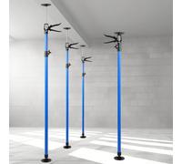 ISOISL Ensemble de 4 supports de plafond, support de montage jusqu'à 50 kg de capacité, supports télescopiques jusqu'à 45°, support de montage 115-290 cm, support à une main pour murs, plafonds