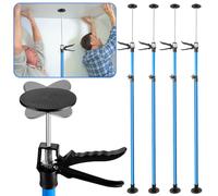 ISOISL Ensemble de 8 supports de plafond, support de montage jusqu'à 50 kg de capacité de charge, supports télescopiques jusqu'à 45°, support de montage 115-290 cm, support à une main pour murs