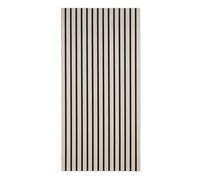 ISOISL Lot de 4 panneaux acoustiques en bois - 2,88 m² - 120 x 60 cm - Revêtement mural 3D - Panneaux muraux en feutre - Chêne naturel pour salon, bureau à domicile, studio