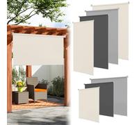 ISOISL Store vertical 180 x 240 cm - Store extérieur - Protection solaire - Brise-vue - Protection UV - Pour balcon, terrasse, jardin - Beige