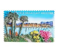 Isola Bella Lago Maggiore Italie Aimant de réfrigérateur 3D Souvenir de voyage Décoration de réfrigérateur Autocollant magnétique Artisanat