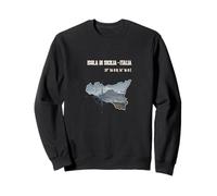 Isola Di Sicilia Design avec Boussole Et Etna Sweatshirt