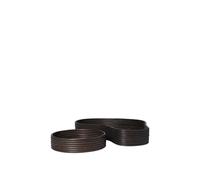 Isola Plateaux Lot de 2 Dark Stained