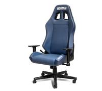 Isolamenti Chaise de bureau siège de jeu Sparco Coach Ergonomique Base Pivotante et Piston Certifié (Bleu Marine)