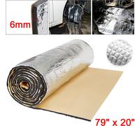 Isolant Acoustique Voiture Porte Amortisseur 6mm Tapis d'isolation Thermique 200x50cm, 10.76sqft