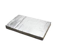 Isolant d'automobile Lot de 5 tapis insonorisants en aluminium pour portière, capot, moteur, 7 mm, 40 x 25 cm