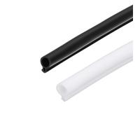 Isolant Kerf Mount Bubble Weatherstrip, étanchéité soutenue adhésive pour les fenêtres et les portes, réduit les brouillons et le bruit black-10mm/0.39in 5m/16ft