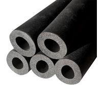 isolant les tubes de mousse de titane, Tube isolant en mousse de nitrile noir, plusieurs tailles, for conduites d'eau intérieures et extérieures(6MM*9MM*1.7M)