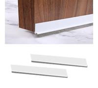 isolant porte d'entrée 2 bandes dessous de porte 5 cm joint porte | Protection efficace contre le froid, la poussière et le bruit ; économies de chauffage ; installation facile (blanc)