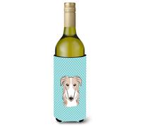 Isolant pour bouteille de vin Barzo bleu damier BB1166LITERK