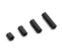 Isolant pour M3 Nylon Standoff Kit 320 Pièces Isolant pour | Lot de 320 pièces pour entretoises hexagonales M3, écrous, vis, nylon, noir, pour boîte de rangement durable (B)