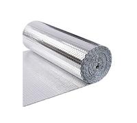 VOUNOT® Isolant thermique à bulles double face en film aluminisé - 0,6x20m - réflecteur radiateur - protéger contre le froid