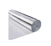 VOUNOT® Isolant Thermique en Film Aluminisé a Bulles Double Face 3mm Résistant pour Réflecteur radiateur de Chaleur et Protéger Contre Froid Idéal pour Fenetre, Voiture, Radiateur 1x10M