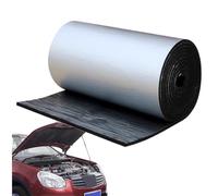 Isolant Thermique Auto-adhésif, 100cm x 50cm x 10mm, Tapis d'isolation Acoustique Anti Chaleur en caoutchouc et en Aluminium Parfait pour Voiture, Porte, Mur(10mm Épaisseur)