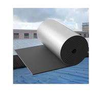 Isolant Thermique Auto-adhésif Rouleau Réfléchissant en Mousse D'aluminium，Couche D’Isolation en Caoutchouc Autocollant，Pour sols, toits, portes de garage(1*1m/3.2*3.2ft,5MM(THK))