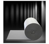 Isolant Thermique Auto-adhésif Rouleau Réfléchissant en Mousse D'aluminium for Sols, Toits, Portes De Garage Et Camping-Cars Couche D’Isolation en Caoutchouc Autocollant(25MM(THK),1*5m/3.2*16.4ft)