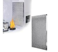 isolant thermique autocollant Bouclier thermique en aluminium, 20 120 CM de longueur, ignifuge/panneau d'isolation en mousse pour cuisinières/déflecteur de foyer(B,W 30 CM L 40 CM)