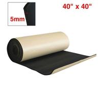 Isolant thermique de voiture SOURCING MAP Isolation 5mm Isolant Acoustique Aile Bruit Sonore Capot Moteur Noir 40""x40"" 100x100cm
