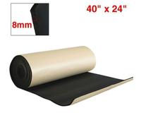 sourcing map Tapis Isolation 8mm Voiture Insonorisation Thermique Capot Mat 100x60cm