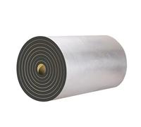 Isolant thermique et acoustique autocollant en aluminium réfléchissant, facile à installer, il convient aux toitures, vérandas, abris de voiture et ateliers.(1*1m/3.2*3.2ft,5MM(THK))