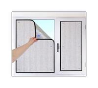 Isolant Thermique Fenetre Papier D'Aluminium, Film Anti UV Fenetre 9mm Applicable Toute L'AnnéE, Film Occultant FenêTre Noir, Il Offre éGalement Une Protection De La Vie PrivéE(52"x83"/132x211cm)