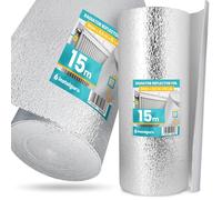 Isolant Thermique Feuille 3x0,5x15m Isolation Durable Réflecteur Chaleur Radiateur Barrière Réfléchissante Économie d'Énergie Usage Générale Rouleau Isoler Thermiquement