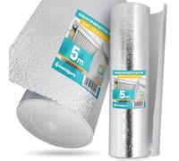 Isolant Thermique Feuille 3x0,5x5m Isolation Durable Réflecteur Chaleur Radiateur Barrière Réfléchissante Économie d'Énergie Usage Générale Rouleau Isoler Thermiquement