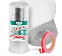 Isolant Thermique Feuille 5m x 0,5m x 3mm | Isolation Réflecteur Chaleur Radiateur Barrière Réfléchissante Rouleau Isoler Thermiquement Murale Ruban Adhésif Double Face