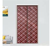 Isolant Thermique Isolation Porte Avec Magnétique, au froid et au bruit, adapté aux animaux domestiques, convient aux pièces climatisées, 180 x 180cm Brun