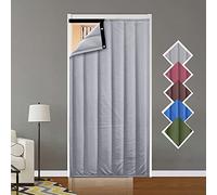 Isolant Thermique Isolation Porte, Porte Anti Bruit Rideau Isolants Anti Froid, Thermique Isolation Phonique Rideau De Porte, Imperméabl Coupe-vent Pour Portes D'entrée Principale, Sans Perçage ( Colo
