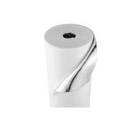 VEVOR Isolant thermique réfléchissant, 610 x 5486,4 x 6 mm, rouleau d'isolation barrière radiante pour portes de garage 2 voitures, feuille d'aluminium, noyau en mousse EPE et film PE blanc, lot de 4