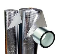Isolant Thermique Réfléchissant Alu à Bulles 3m² 2,5mx1,20m + Ruban 10m | Pour isoler du froid et de la chaleur : logements, caravanes, fourgons, combles, façades, portes de garage et industrie.