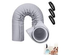 Isolant Tuyau Climatisation, Gaine Isolante Climatisation, Manchon Isolant Tuyau Climatiseur, Gaine isolée pour Climatiseur Mobile pour Cuisine, Maison, Hôtel, Salon (Gris)