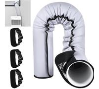 Isolant tuyau climatisation,Manchon Imperméable Avec 3 Bretelles De Serrage Pour Protection De Conduit D'Évacuation