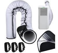 Isolant Tuyau Climatisation Réglable 152x56cm, Gaine Isolante Climatisation Mobile Ø13-15 cm, Étanche à l'Eauhousse, Tuyau Climatiseur pour Flexible d'Évacuation Intérieur Extérieur (1 Set)